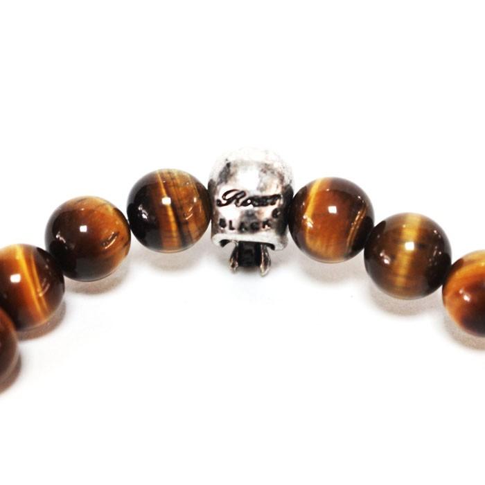 Roen BLACK ロエンブラック タイガーアイブレスレット ro-403 メンズ アクセサリー 天然石 スカル | ジークフリード ベッカー | 02