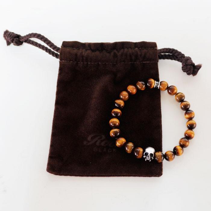 Roen BLACK ロエンブラック タイガーアイブレスレット ro-403 メンズ アクセサリー 天然石 スカル | ジークフリード ベッカー | 03