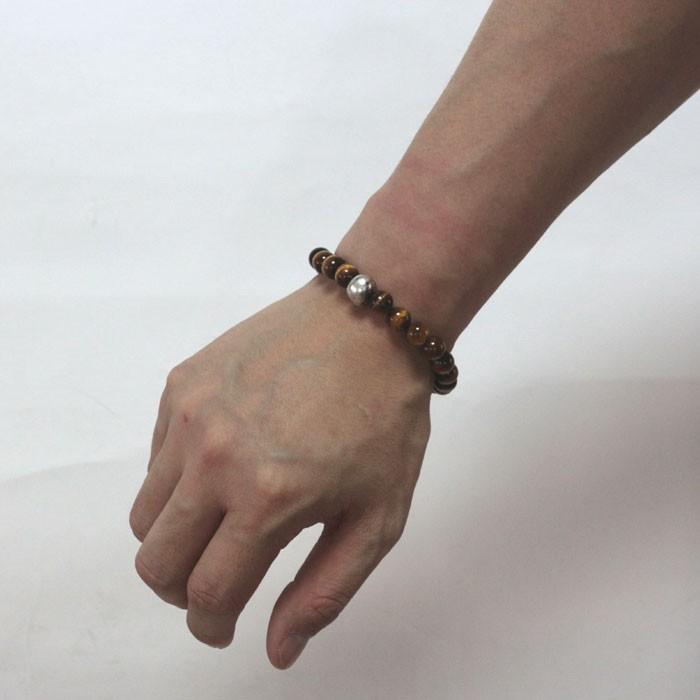 Roen BLACK ロエンブラック タイガーアイブレスレット ro-403 メンズ アクセサリー 天然石 スカル | ジークフリード ベッカー | 04
