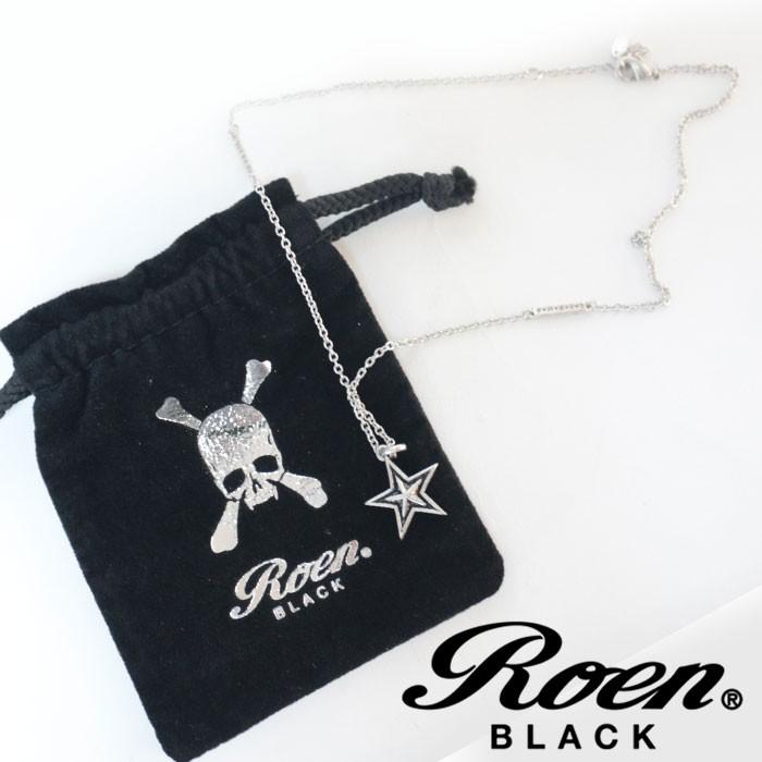 Roen BLACK ロエンブラック スターネックレス ro-603  星 アクセサリー メンズ シルバー | Roen