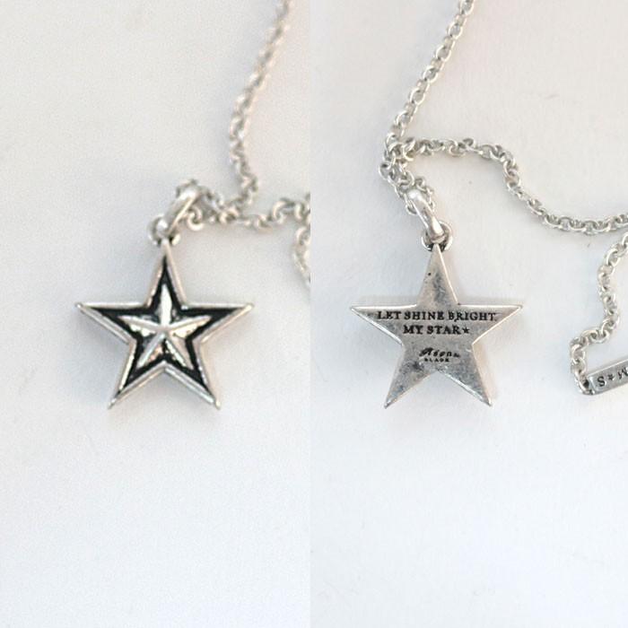 Roen BLACK ロエンブラック スターネックレス ro-603  星 アクセサリー メンズ シルバー | Roen | 01