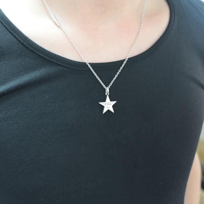 Roen BLACK ロエンブラック スターネックレス ro-603  星 アクセサリー メンズ シルバー | Roen | 04