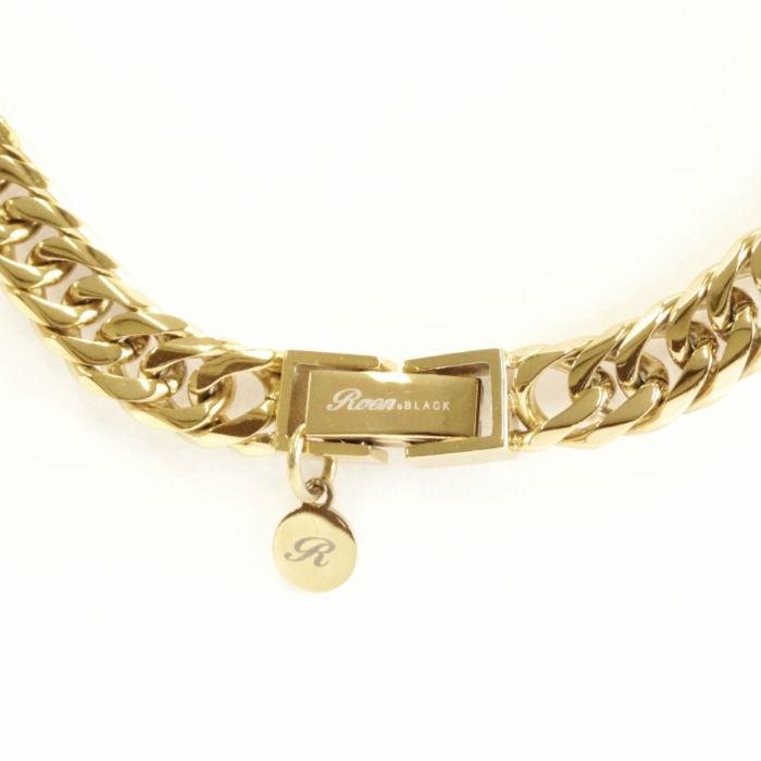 Roen BLACK ロエン ブラック６面ダブルキヘイネックレス 50cm ステンレス ゴールド 金 ユニセックス | Roen | 03