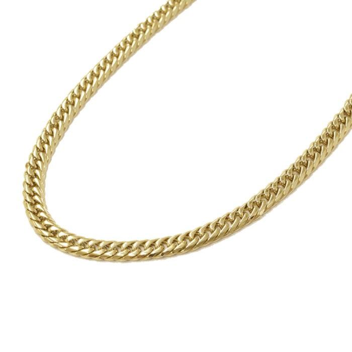 Roen BLACK ロエンブラック ６面ダブルキヘイネックレス 60cm RO-922 ステンレス ゴールド 金 喜平 ネックレス ユニセックス | Roen | 01