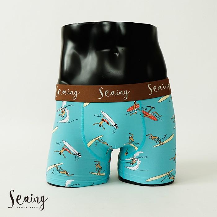 Seaing シーイング ボクサーパンツ Surf Art メンズ 下着 パンツ ブランド おしゃれ 派手 かわいい 人気 ギフト バレンタイン 記念日 彼氏 父 S1804 Upper Gate 通販 Yahoo ショッピング