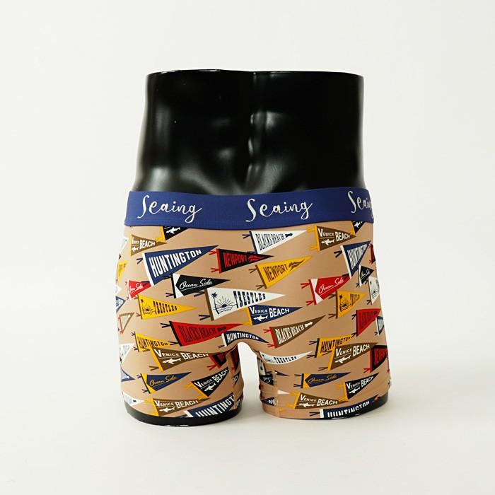 シーイング Seaing ボクサーパンツ PENNANT メンズ 下着 パンツ ブランド おしゃれ 派手 ギフト インナー プレゼント クリスマス バレンタイン 記念日 彼氏 父 |  | 01