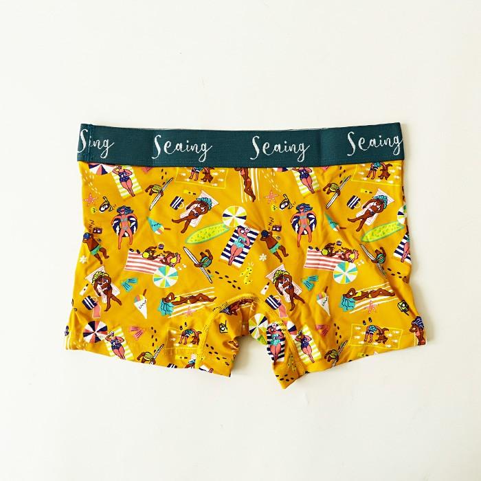 Seaing シーイング ボクサーパンツ BEACH SIDE メンズ 下着 パンツ ブランド おしゃれ 派手 かわいい 人気 ギフト インナー バレンタイン 記念日 彼氏 父 |  | 03