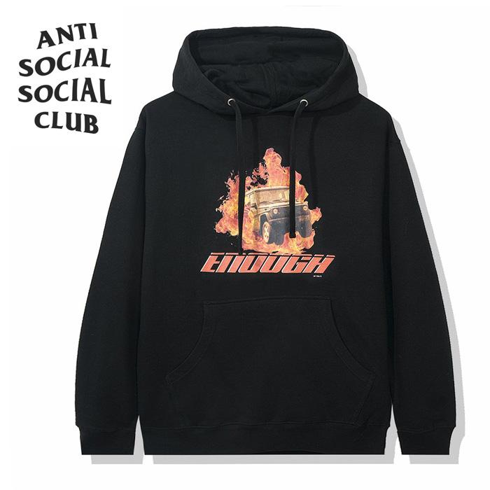 SAPEUR と ANTI SOCIAL CLUB パーカー 黒　L SAPEur×ANTI SOCIAL SOCIAL CLUB プルオーバーパーカーA0022-306 A0022