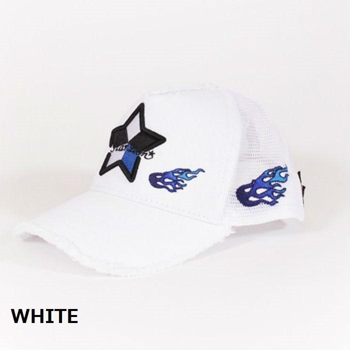オリジナル スターリアン Starlean 5パーツファイヤー刺繍メッシュキャップ Blue Kenzamarket Com