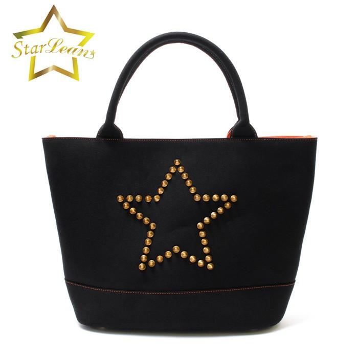 スターリアン StarLean スタースタッズ キャンパストートバッグ バッグ ブラック ユニセックス | 