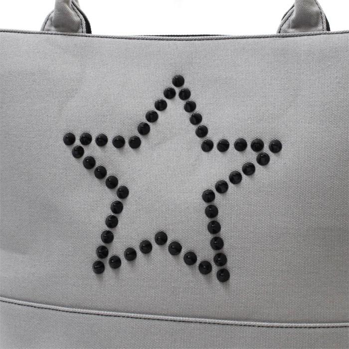 スターリアン StarLean スタースタッズキャンパストートバッグ GRAY グレイ 星 大容量 男性 女性 |  | 04