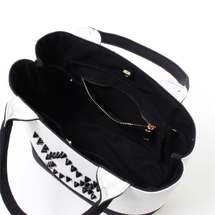 スターリアン StarLean スター スタッズ ミニキャンパス トートバッグ ユニセックス ほし ホワイト 白 |  | 03