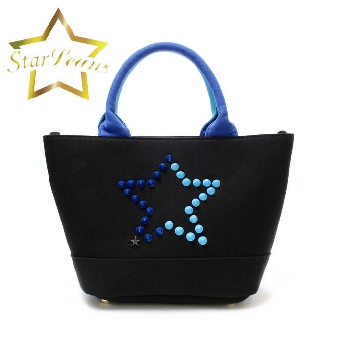 スターリアン StarLean Star バッグ スタースタッズ ミニキャンパス トートバッグ ブルー ユニセックス | 