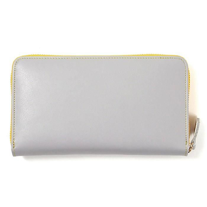 スターリアン StarLean 財布 スタッズラウンドファスナー 長財布 GRAY YELLOW ウォレット 男女兼用 |  | 01