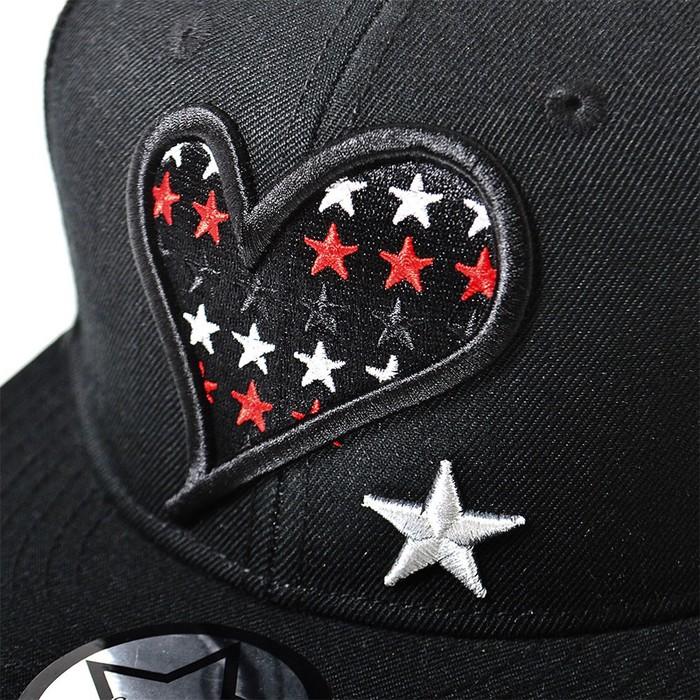 スターリアン StarLean Red Heart刺繍ベースボールキャップ 帽子 BB