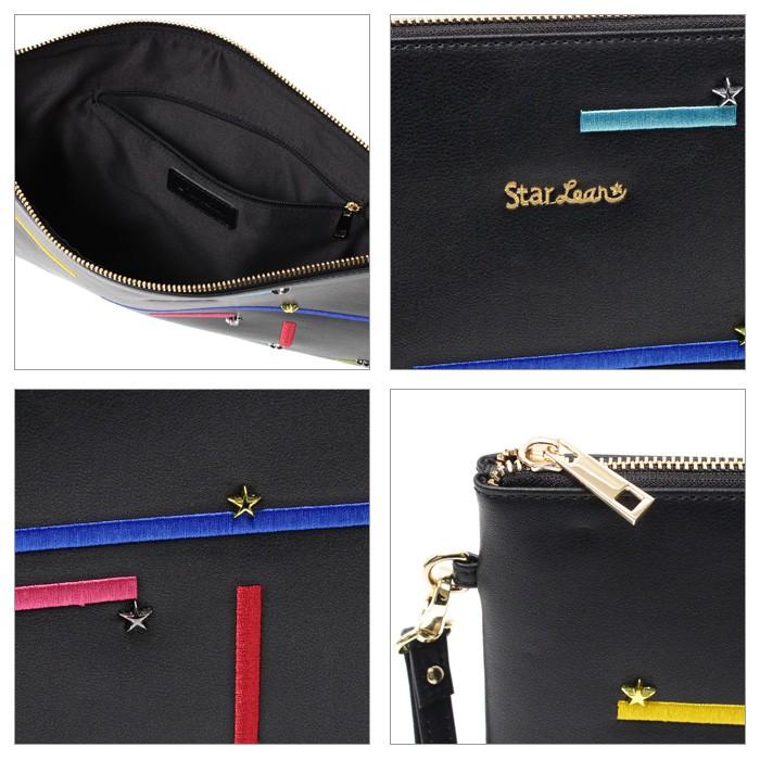 StarLean スターリアン バッグ カラフルライン刺繍クラッチバッグ メンズ レディース クラッチ バッグ |  | 02