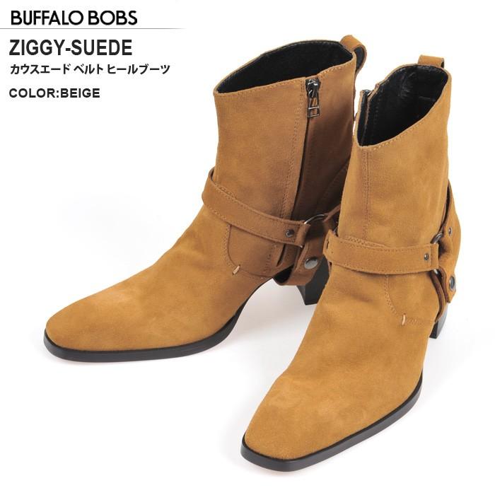 BUFFALO BOBS バッファローボブス カウレザー ベルトヒールブーツ
