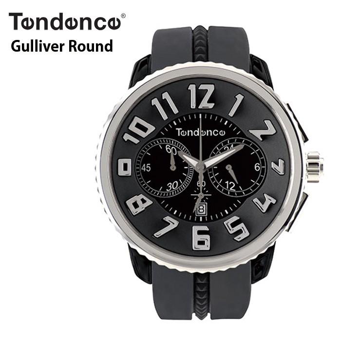 TENDENCE テンデンス Round Gulliver  ガリバーラウンド TD02046013 ブラック＆シルバー 腕時計 ウォッチ | 