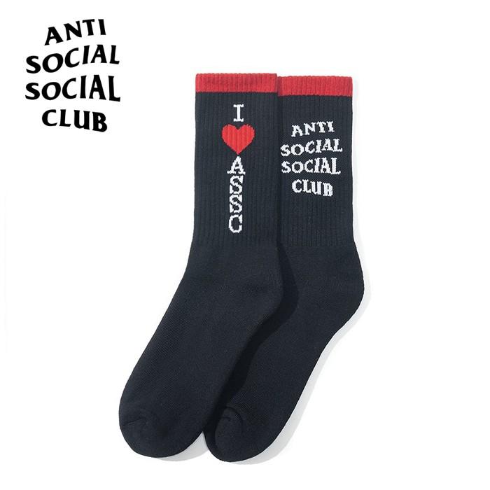 Anti Social Social Club アンチソーシャルソーシャルクラブ Tourism Black Socks メンズ 靴下 ソックス おしゃれ ブランド ストリート | ANTI SOCIAL SOCIAL CLUB