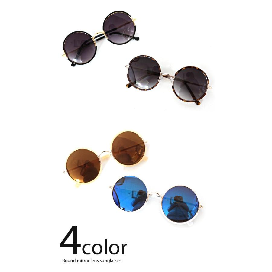 ラウンドタイプ サングラス 丸型 カラーレンズ ラウンドサングラス ユニセックス メンズ レディース |  | 05