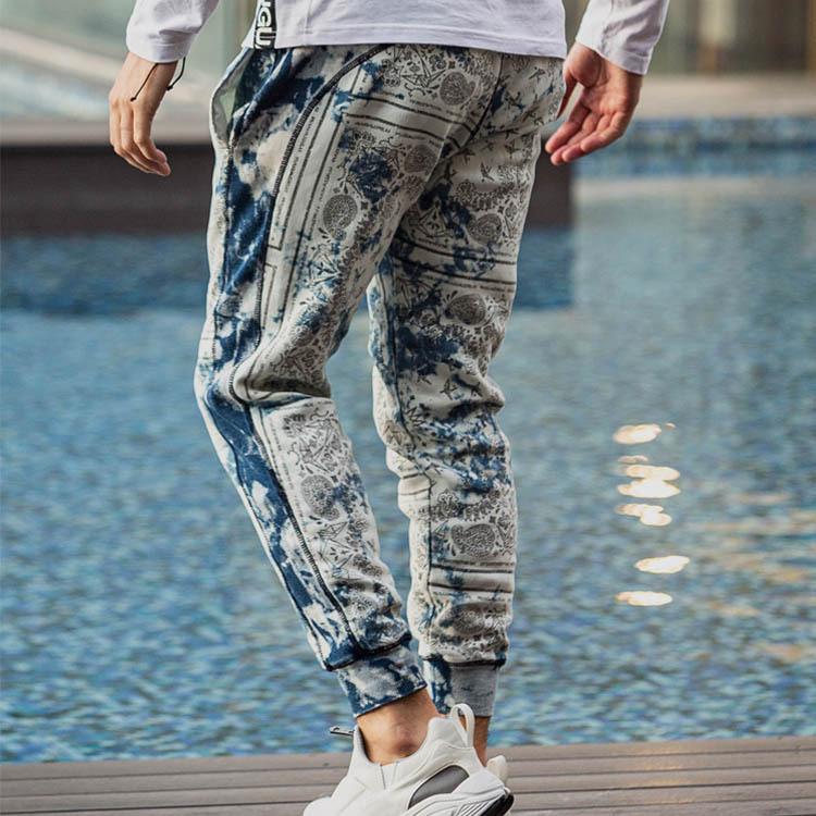 1piu1uguale3 Relax ウノピゥウノウグァーレトレリラックス ペイズリー柄ブリーチジョグロングパンツ メンズ ジャージパンツ 男性 大人 スウェットパンツ 春夏 Usb Upper Gate 通販 Yahoo ショッピング