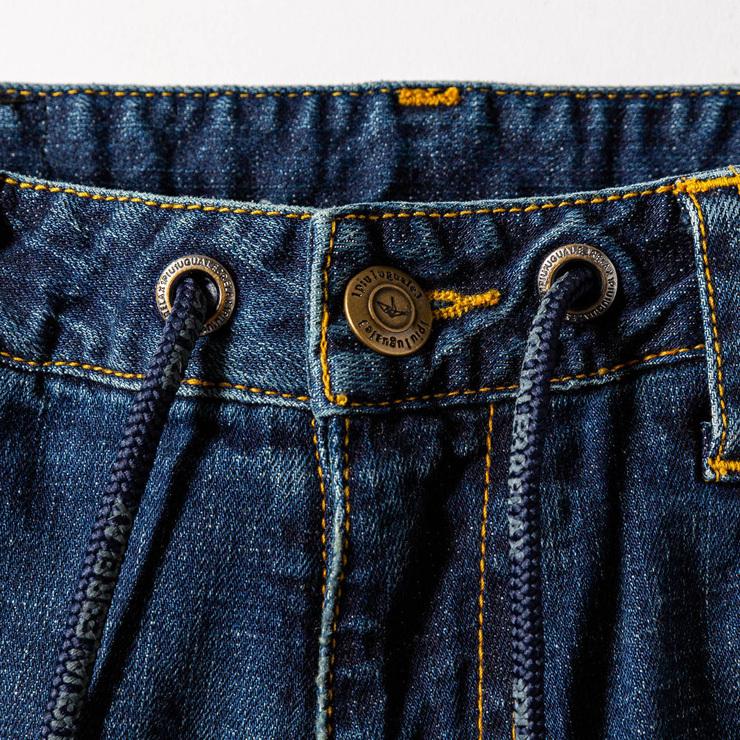 1PIU1UGUALE3 RELAX ウノピゥウノウグァーレトレ アンクル丈ダメージジョグデニムパンツ インディゴ カジュアル スリム | 1PIU1UGUALE3 RELAX | 11