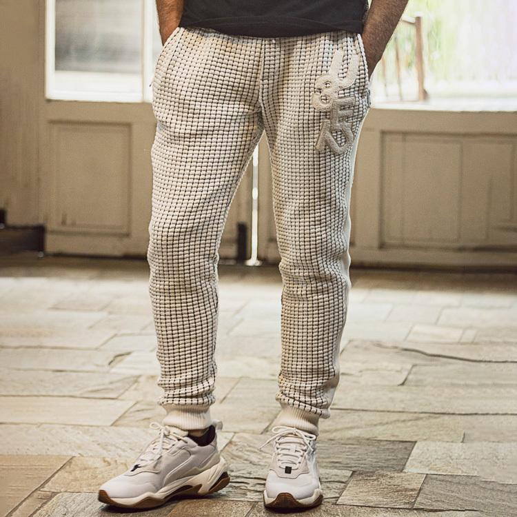 1PIU1UGUALE3 RELAX ウノピゥウノウグァーレトレ ランダムロゴワッフルリブパンツ メンズ ロングパンツ カジュアル | 1PIU1UGUALE3 RELAX | 04