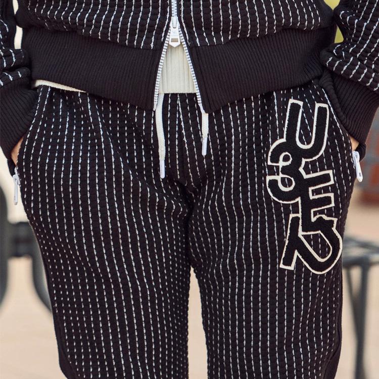 1PIU1UGUALE3 RELAX ウノピゥウノウグァーレトレ ランダムロゴワッフルリブパンツ メンズ ロングパンツ カジュアル | 1PIU1UGUALE3 RELAX | 14
