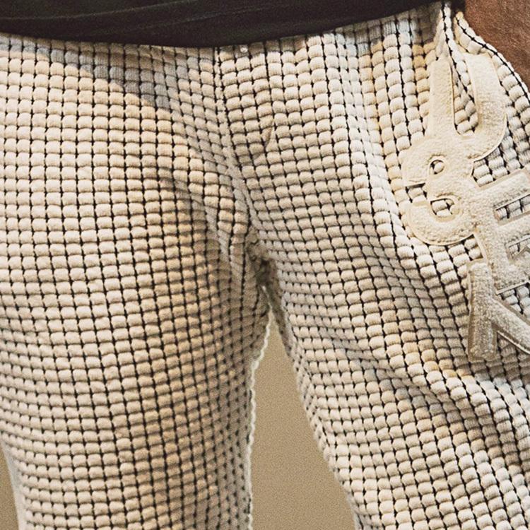 1PIU1UGUALE3 RELAX ウノピゥウノウグァーレトレ ランダムロゴワッフルリブパンツ メンズ ロングパンツ カジュアル | 1PIU1UGUALE3 RELAX | 08