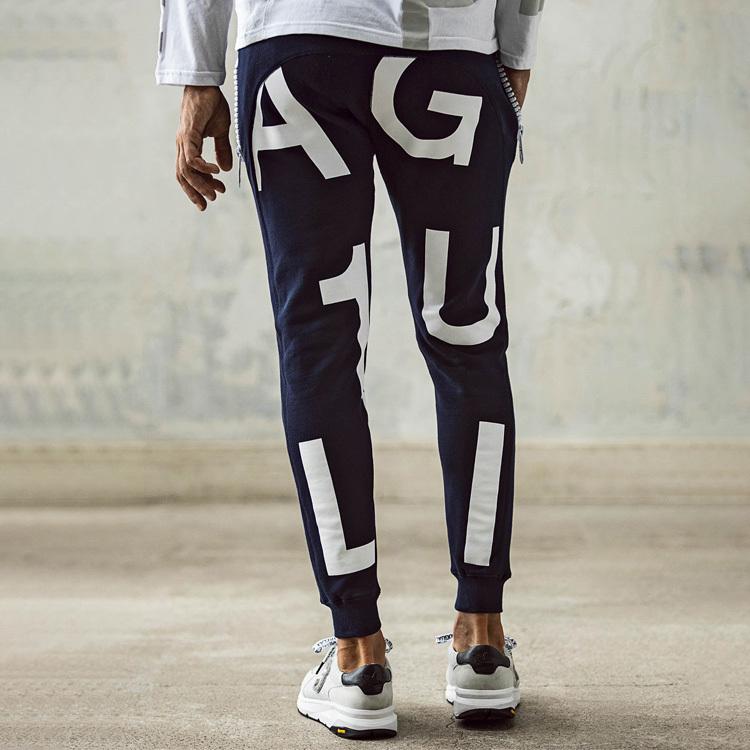 1PIU1UGUALE3 RELAX ウノピゥウノウグァーレトレ ビッグファスナーランダムロゴジョガーパンツ | 1PIU1UGUALE3 RELAX | 15