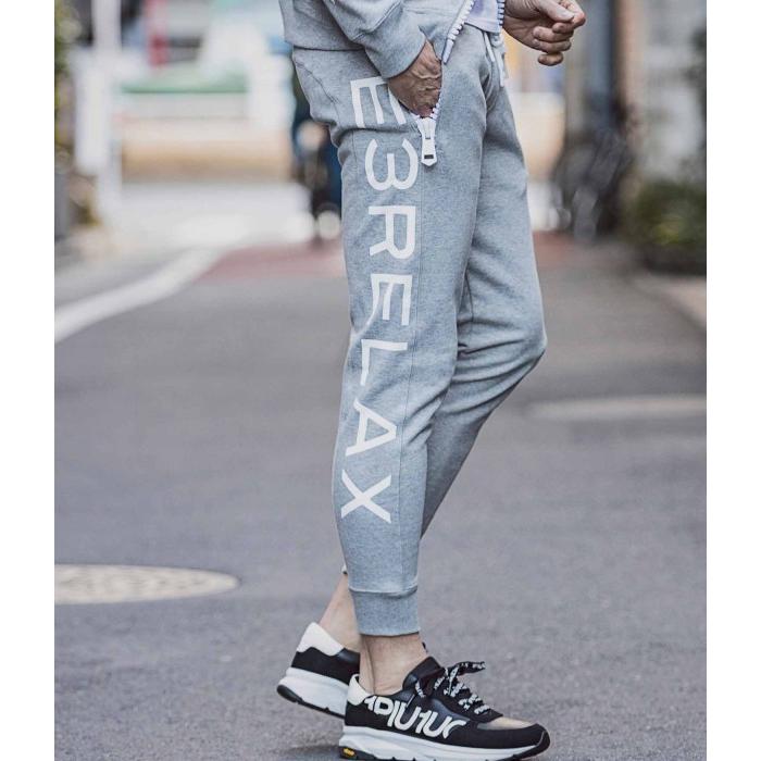 1PIU1UGUALE3 RELAX ウノピゥウノウグァーレトレ ビッグファスナーサイドロゴスウェットパンツ カジュアル スポーツ ジャージ スリム ブランド おしゃれ | 1PIU1UGUALE3 RELAX | 10
