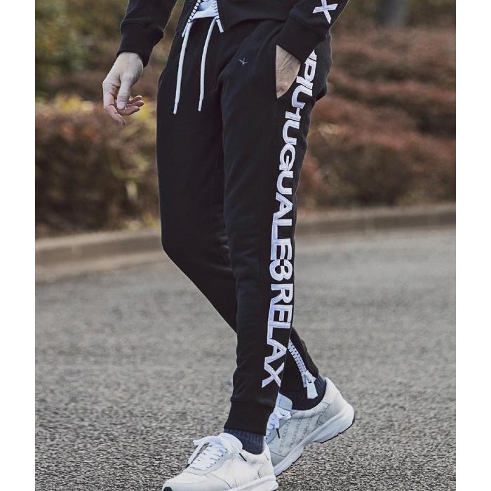 1PIU1UGUALE3 RELAX ウノピゥウノウグァーレトレ ビッグファスナーサイドロゴアップリケスウェットパンツ カジュアル スポーツ ジャージ ブランド | 1PIU1UGUALE3 RELAX | 03