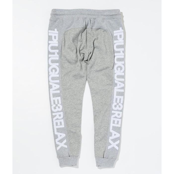 1PIU1UGUALE3 RELAX ウノピゥウノウグァーレトレ ビッグファスナーサイドロゴアップリケスウェットパンツ カジュアル スポーツ ジャージ ブランド | 1PIU1UGUALE3 RELAX | 13