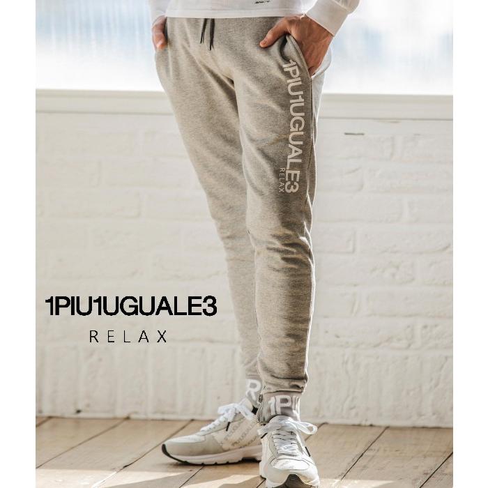 1PIU1UGUALE3 パンツ 1PIU1UGUALE3 RELAX 裾ロゴテックスウェットパンツ パンツ