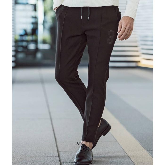 1PIU1UGUALE3 RELAX ウノピゥウノウグァーレトレ 3ロゴブラッシュドスラックス メンズ きれいめ カジュアル ボトム スリム ブランド おしゃれ | 1PIU1UGUALE3 RELAX | 08