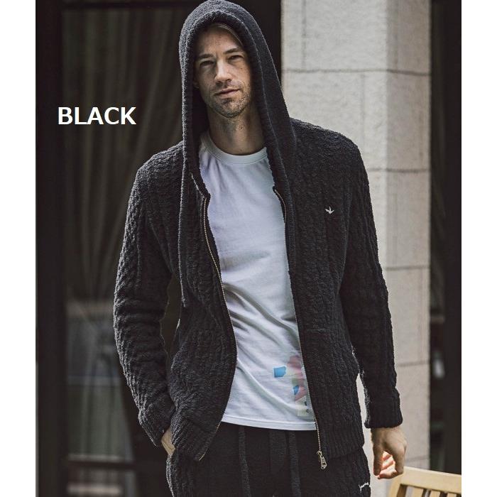 1PIU1UGUALE3 RELAX ウノピゥウノウグァーレトレ ケーブルニットパーカー フーディー 部屋着 ルームウェア もこもこ ラグジュアリー S-XL | 1PIU1UGUALE3 RELAX | 04