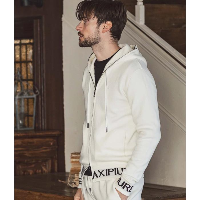 1PIU1UGUALE3 RELAX ウノピゥウノウグァーレトレ リブロゴニットパーカー フーディー カジュアル スポーティー ラグジュアリー ブランド | 1PIU1UGUALE3 RELAX | 04