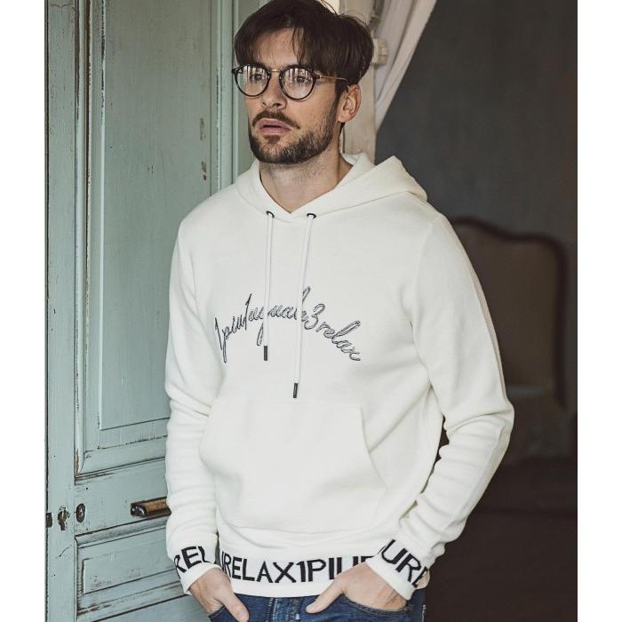 SALE セール 1PIU1UGUALE3 RELAX ウノピゥウノウグァーレトレ リブロゴニットフーディー パーカー カジュアル スポーティー | 1PIU1UGUALE3 RELAX | 03