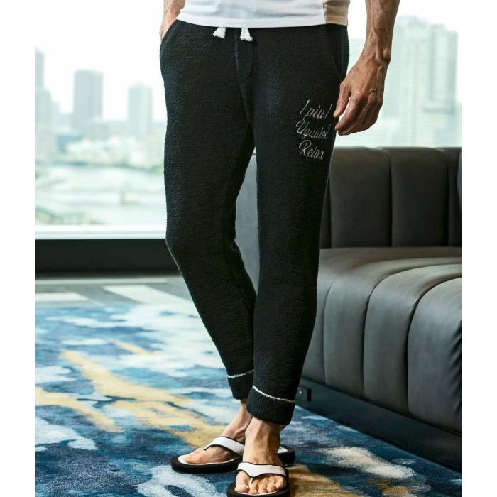 SALE セール 1PIU1UGUALE3 RELAX ウノピゥウノウグァーレトレ リラックス 刺繍ロゴニットパンツ カジュアル ルームウェア ブランド もこもこ ラグジュアリー 1PIU1UGUALE3 RELAX SALE セール ウノピゥウノウグァーレトレ