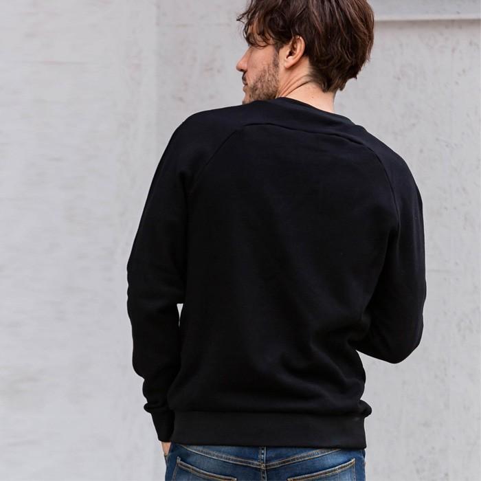 1PIU1UGUALE3 RELAX SALE セール ワッペンクルーネックプルオーバー