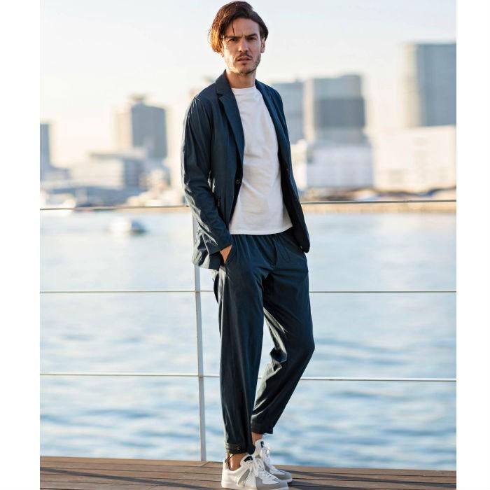 1PIU1UGUALE3 ネイビー リラックスウェア　セットアップ　サイズXL 1piu1uguale3 トラベル スウェット セットアップ ネイビー IV M