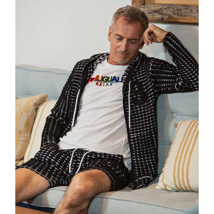 〈美品〉1PIU1UGUALE3 RELAX【XXL】ロゴ ジップパーカー 1PIU1UGUALE3 RELAX パーカー RELAX(ウノピゥウノウグァーレトレ