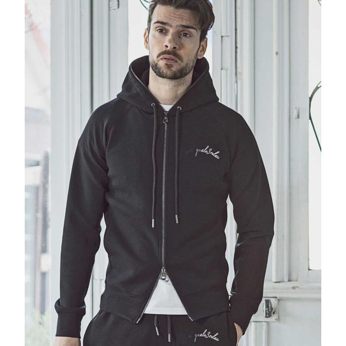 1PIU1UGUALE3 RELAX(ウノピゥウノウグァーレトレ)グラデーションロゴジップパーカー メンズ カジュアル スポーツ ジャージ フーディー おしゃれ ブランド 1PIU1UGUALE3 RELAX ウノピゥウノウグァーレトレ グラデーションロゴ