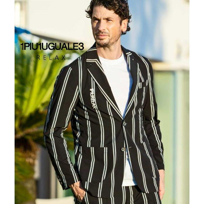 1piu1uguale3 RELAX ストライプ テーラード ジャケット 1PIU1UGUALE3 RELAX ウノピゥウノウグァーレトレ リラックス