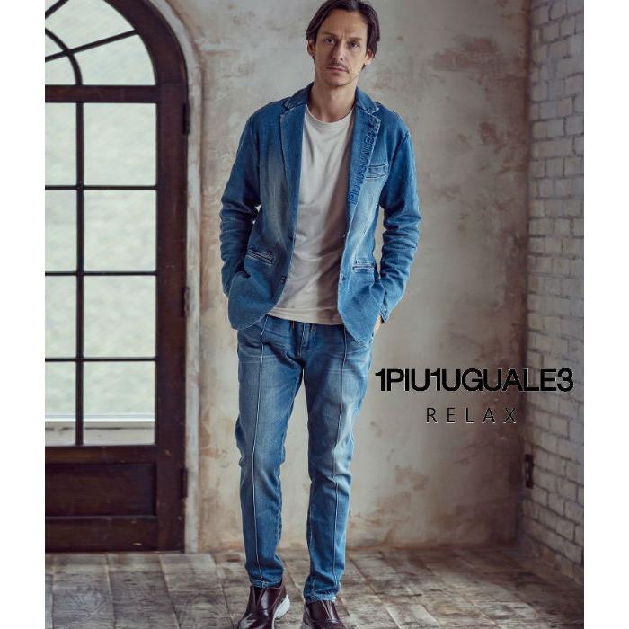 訳ありセール格安 ウノ ピュ ウノ ウグァーレ トレ リラックス 1piu1uguale3 Relax ロゴデニムジャケット パンツセット セットアップ 上下セット 秋 冬 メンズ Setup 史上最も激安 Cataractresearch Org