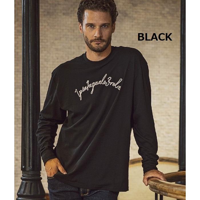 1PIU1UGUALE3 RELAX ウノピゥウノウグァーレトレ コード刺繍長袖Tシャツ メンズ ロンT トップス カジュアル 秋冬 ロゴ ルーズ ギフト プレゼント | 1PIU1UGUALE3 RELAX | 08