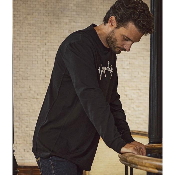 1PIU1UGUALE3 RELAX ウノピゥウノウグァーレトレ コード刺繍長袖Tシャツ メンズ ロンT トップス カジュアル 秋冬 ロゴ ルーズ ギフト プレゼント | 1PIU1UGUALE3 RELAX | 09