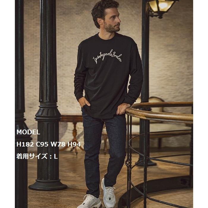 1PIU1UGUALE3 RELAX ウノピゥウノウグァーレトレ コード刺繍長袖Tシャツ メンズ ロンT トップス カジュアル 秋冬 ロゴ ルーズ ギフト プレゼント | 1PIU1UGUALE3 RELAX | 11