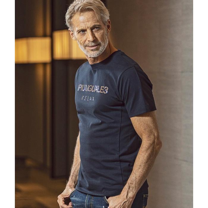 1PIU1UGUALE3 RELAX ウノピゥウノウグァーレトレ ランダムラインストーン半袖Tシャツ メンズ カットソー カジュアル 春夏 おしゃれ ブランド | 1PIU1UGUALE3 RELAX | 11