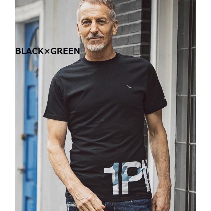 1PIU1UGUALE3 RELAX ウノピゥウノウグァーレトレ カモ柄ロゴ半袖Tシャツ カットソー カジュアル 迷彩 おしゃれ ブランド | 1PIU1UGUALE3 RELAX | 11